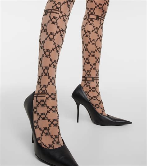 Chanel logo tights